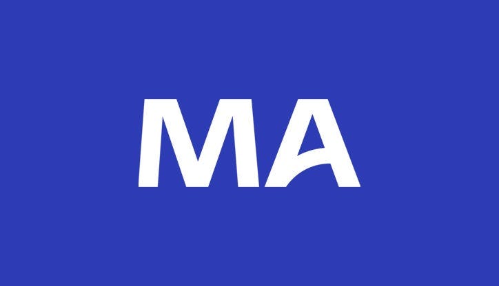 MA Financial Group logo with blue background